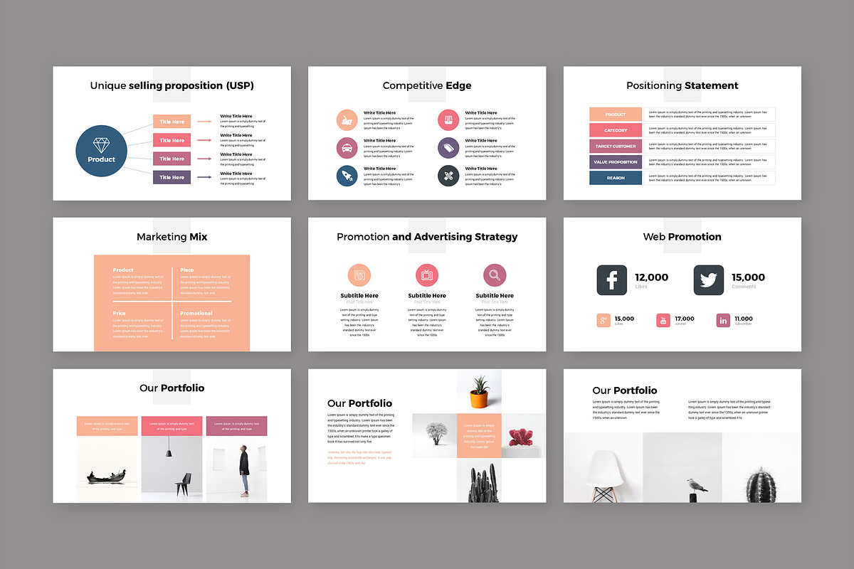 ProPlan Business PowerPoint Template, a Presentation Template by RsmBoutique2021 (Photo 5 of 6)