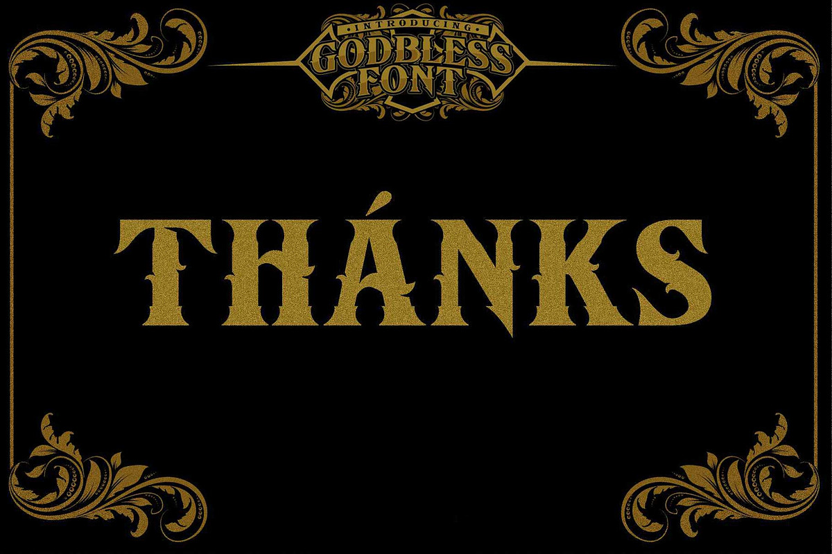 GODBLESS FONT preview 5