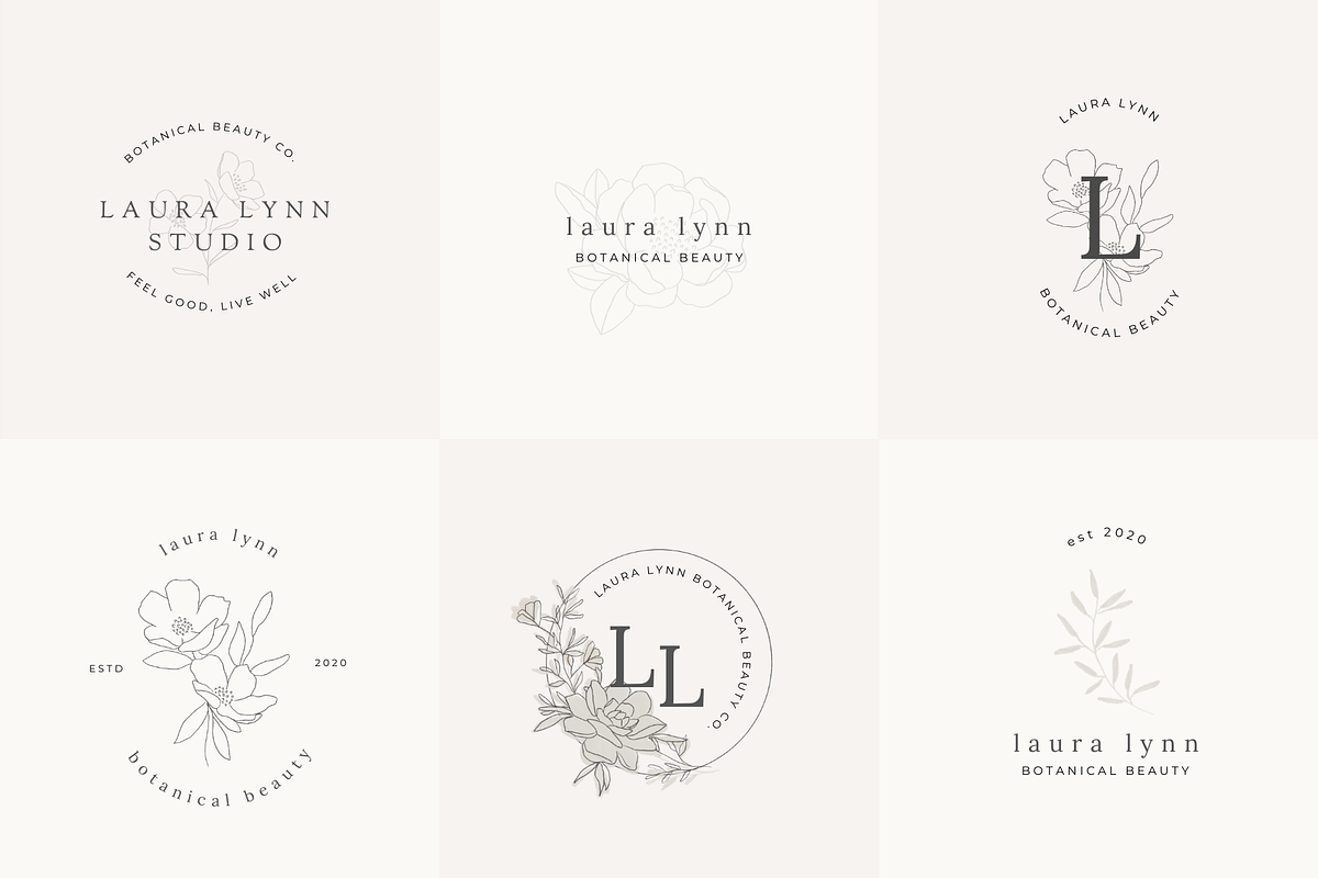 Hand Drawn Botanical Logo & Branding, a Texture Illustration by FEM Creative Studio (Photo 3 of 7)