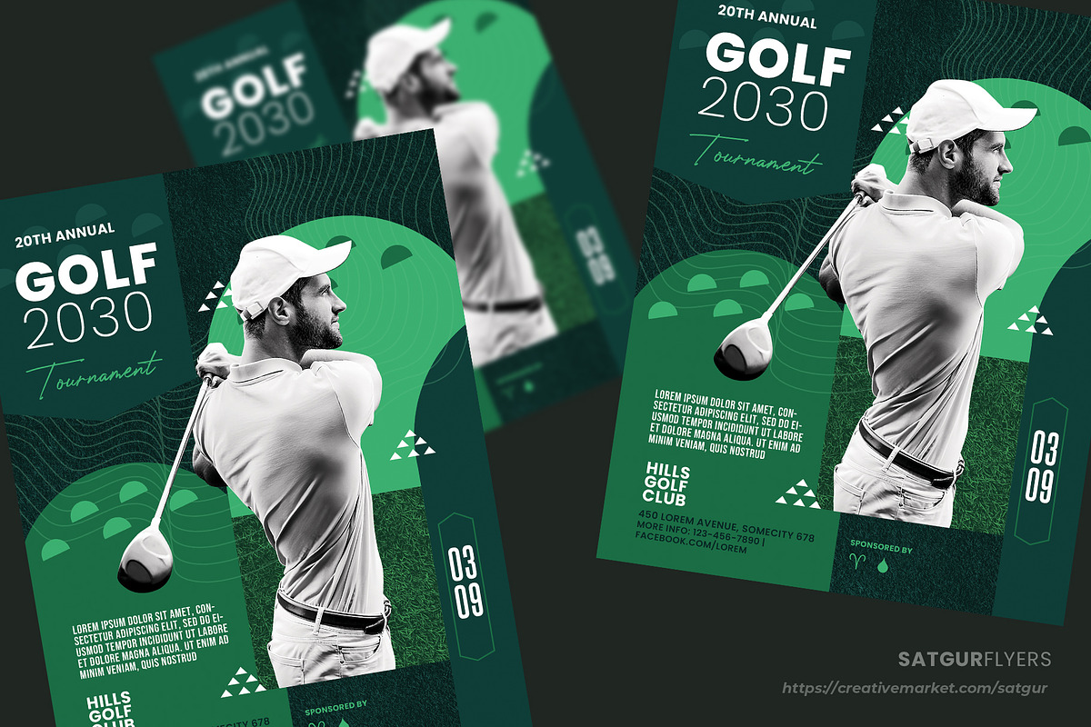 Golf Tournament Flyer Template - PSD, a Flyer Template by Satgur Graphic Design (Photo 5 of 6)
