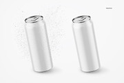 500ml Drink Can with Drops Mockup, a Product Mockup by HelenStock (Thumbnail 8 of 9)