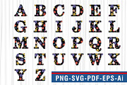 Floral Alphabet, Floral Font SVG, an Object Graphic by D2PUTRI (Thumbnail 20 of 31)