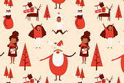 HOLIDAY THEME SEAMLESS  PATTERN, a Pattern Graphic by SuperBY Market (Thumbnail 2 of 3)