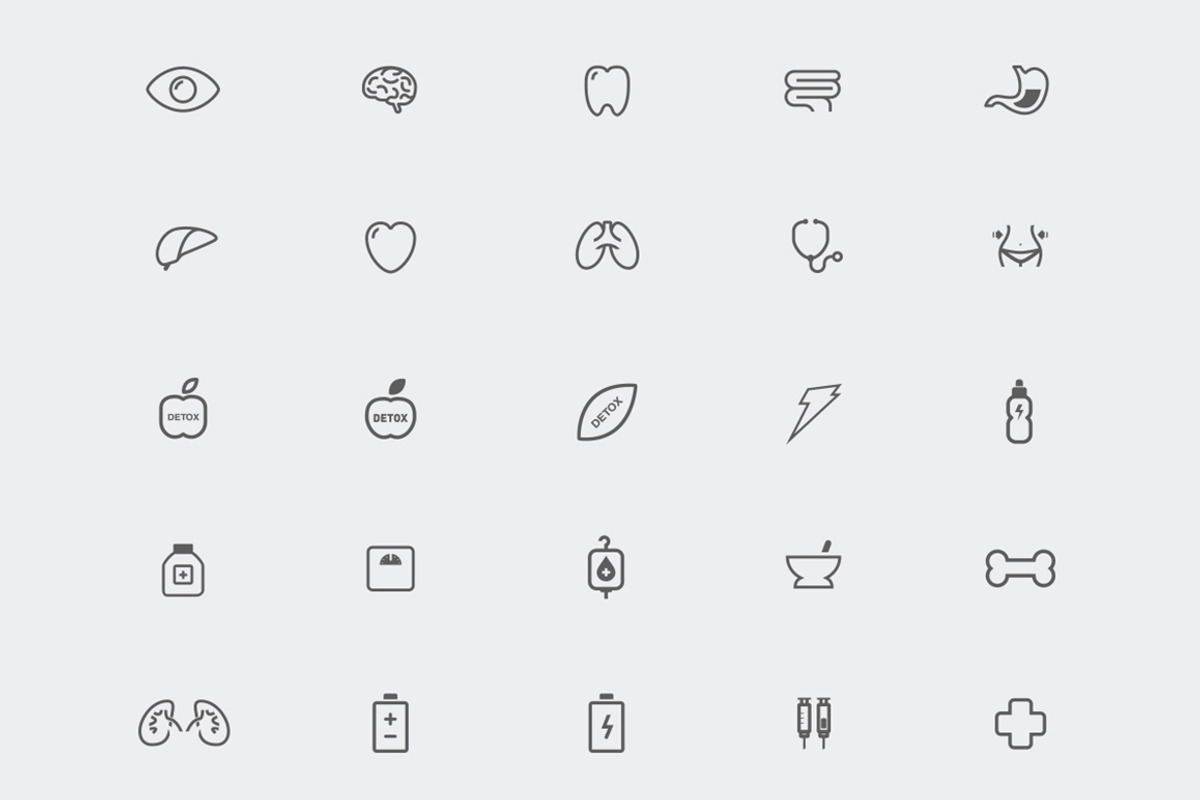 25 x Health Outline Vector Icons, an Outline Icon by makerthinker