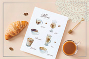 Coffee. Watercolor clip art., a Food Illustration by Farida Bik (Thumbnail 5 of 12)