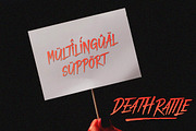 Death Rattle | Brush Horror Display, a Handwritten Font by Denustudios (Thumbnail 13 of 14)