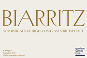 Biarritz Luxury Editorial Serif, a Serif Font by Genilson Santos (Thumbnail 1 of 17)