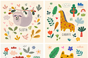 Cute baby animals collection, an Animal Illustration by MoleskoStudio (Thumbnail 10 of 33)