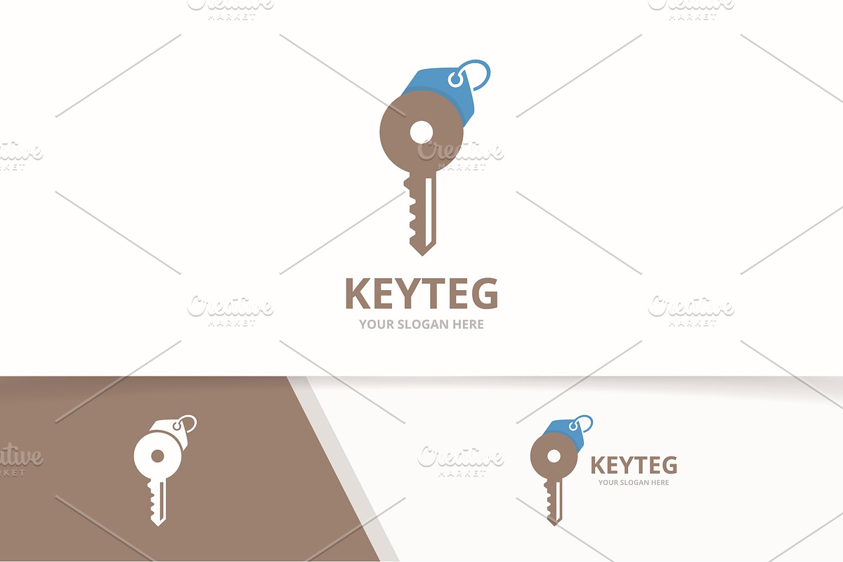 Vector key and tag logo combination., a Branding & Logo Template by ...