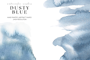 Dusty Blue Watercolor Washes, a Texture Graphic by Kolorata Art (Thumbnail 3 of 5)