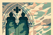 Venetian Gothic Palace Window, an Illustration by rarrarorro (Thumbnail 1 of 3)