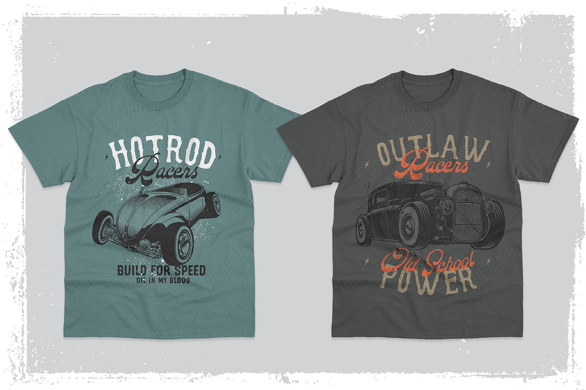 Vintage style hotrods collection, a Transportation Illustration by The BolzStudio (Photo 5 of 8)