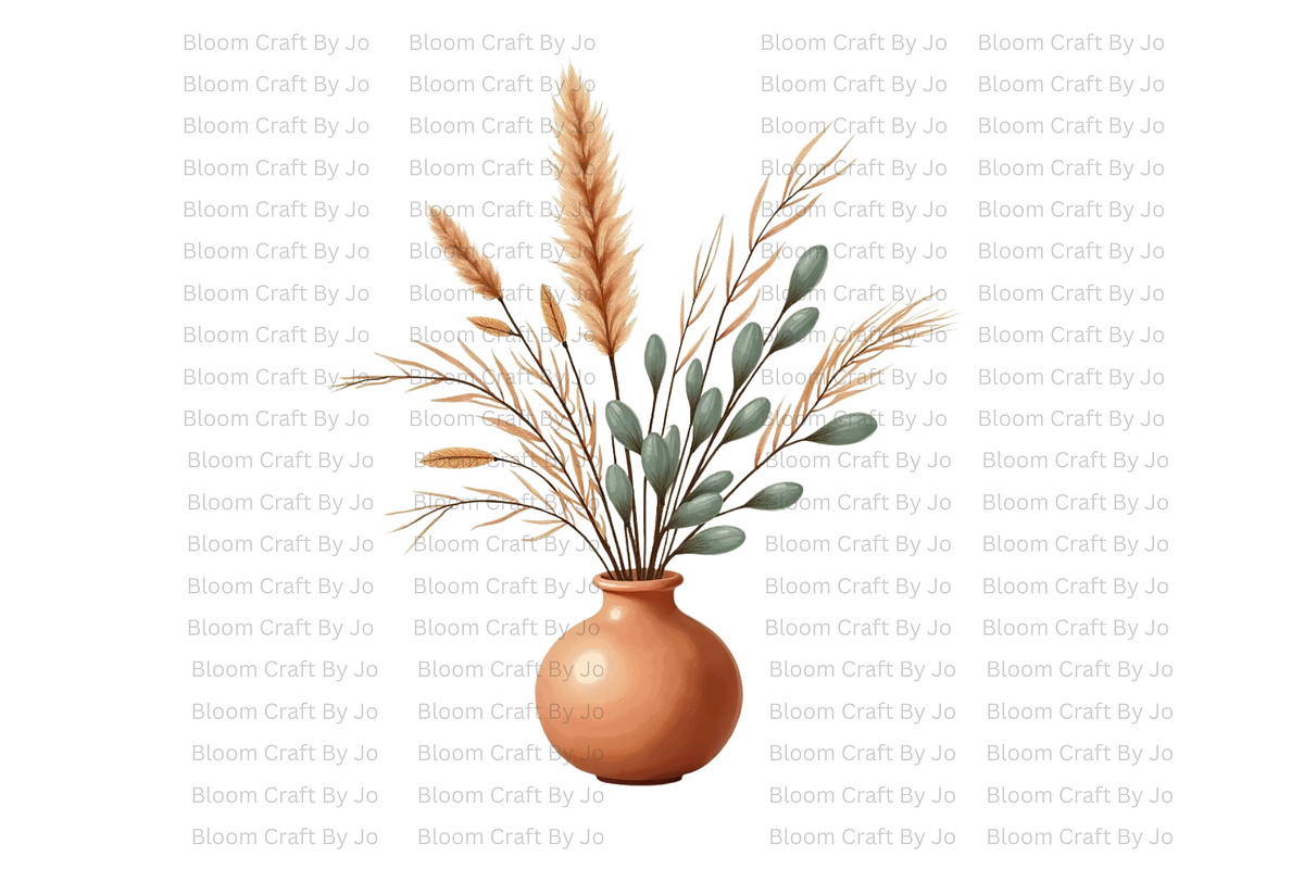 Minimalist Flower Vase - Terracotta, a Decorative Illustration by Bloom Craft Creations (Photo 2 of 10)