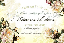 Calligraphic vintage styled font
