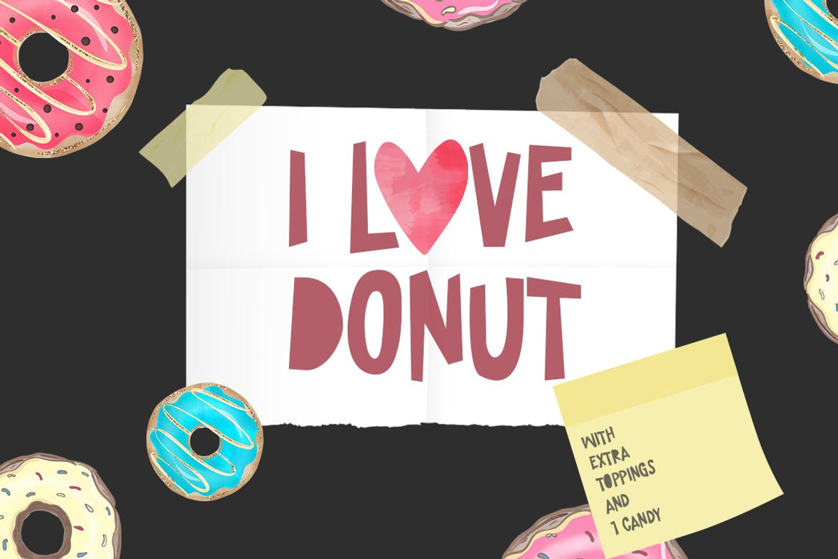 Ohsom Cut – Cartoon Font, a Sans Serif Font by TokoPress (Photo 4 of 10)