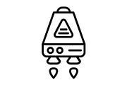 Space Capsule Line Icon, an Icon by Pexelpy (Thumbnail 1 of 2)
