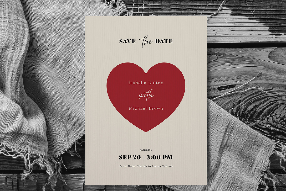 Save the Date Invitation Card