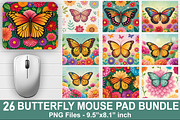 Floral Butterfly Mouse Pad Bundle, a Graphic by crative8112 (Thumbnail 1 of 10)