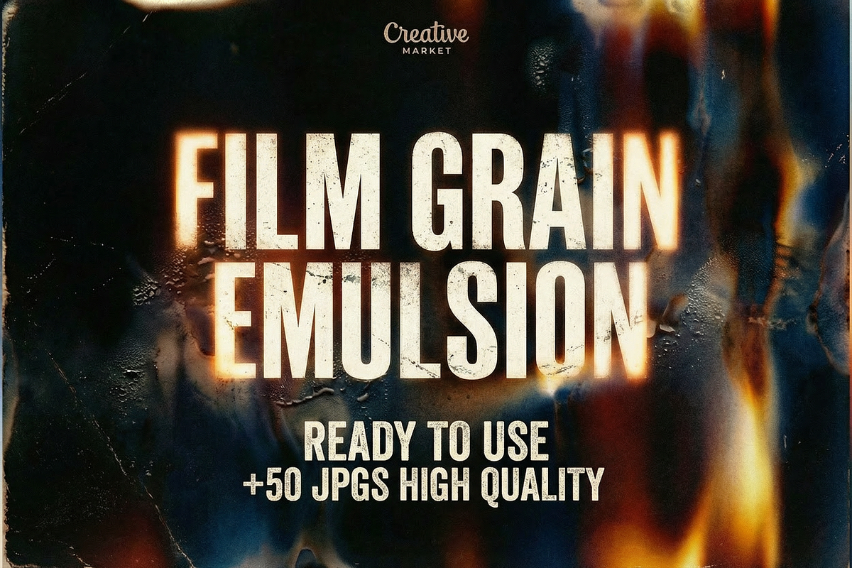51 FILM GRAIN EMULSION TEXTURE PACK, a Texture Graphic by Lostkids (Photo 1 of 16)