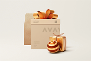 Gift Box Mockup, a Packaging Mockup by Xtrahive (Thumbnail 2 of 3)