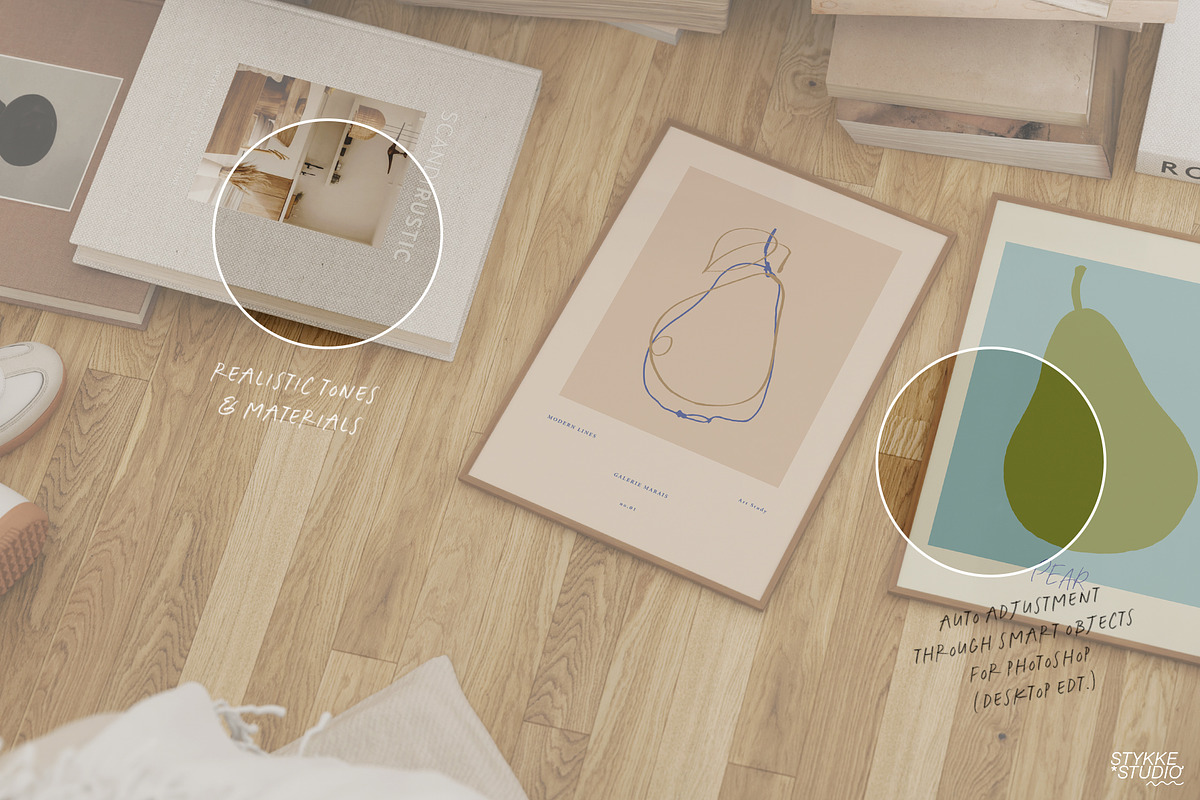 HAVEN & RÊVERIE | art & frame mockup, a Household Mockup by Stykke Studio (Photo 7 of 15)