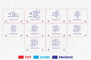 Best Dad Ever svg,Set 1-10 hands, a Pattern Graphic by Lasercutiny (Thumbnail 2 of 2)