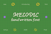 Melodic Playful & Retro Groovy Font, a Handwritten Font by Ashiya Pixel (Thumbnail 1 of 11)