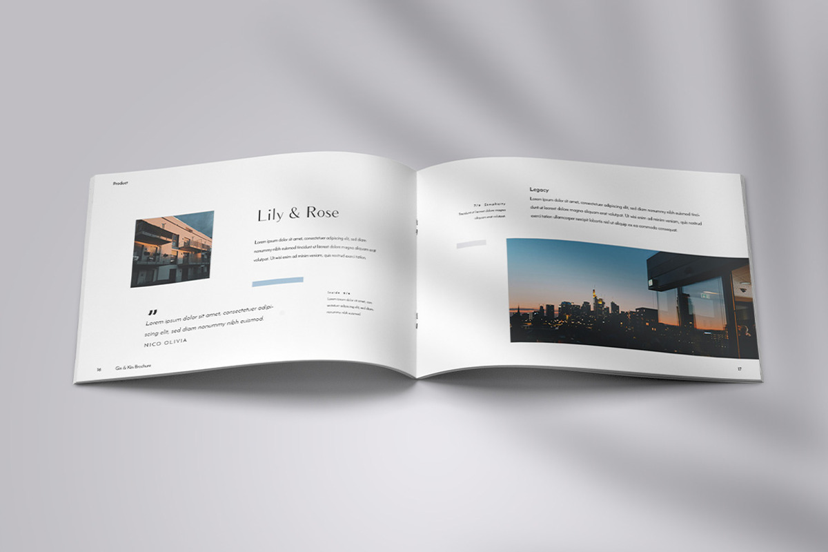 Kin & Gin - Brochure, a Brochure Template by Bokuto (Photo 9 of 13)