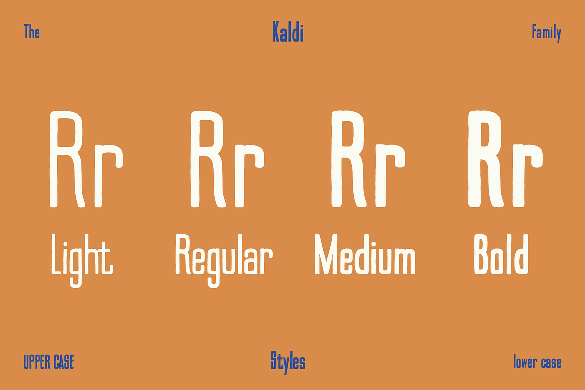 Kaldi Font Family preview 3