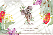 Watercolor Koala Collection, an Illustration by TanataDesign (Thumbnail 1 of 10)