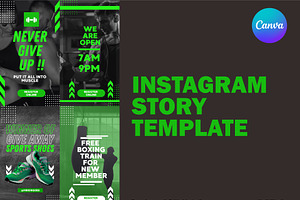 Gym Instagram Template - Canva