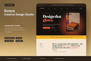 Creative Design Studio & Portfolio, an UI Kit Template by Pitchlook.Studio