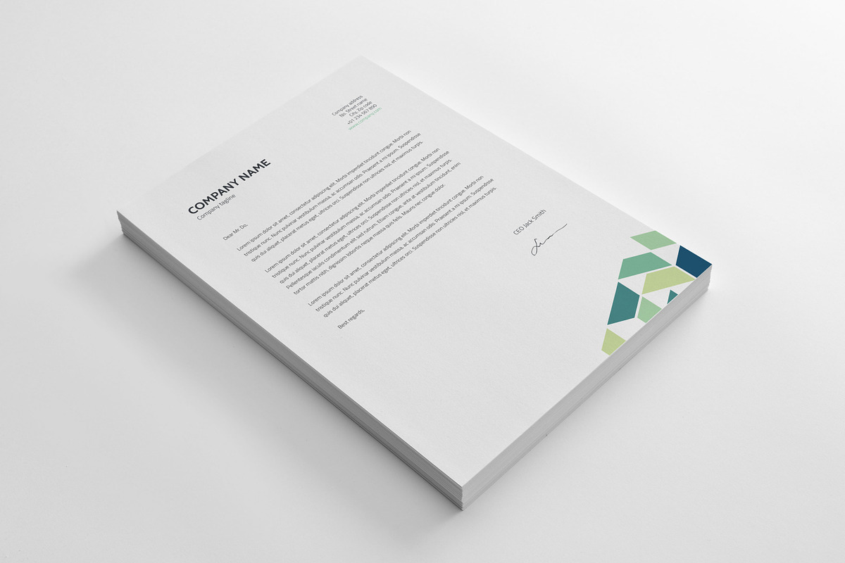 Stationery Corporate Identity 002, a Stationery Template by ID Vision Studio (Photo 4 of 9)