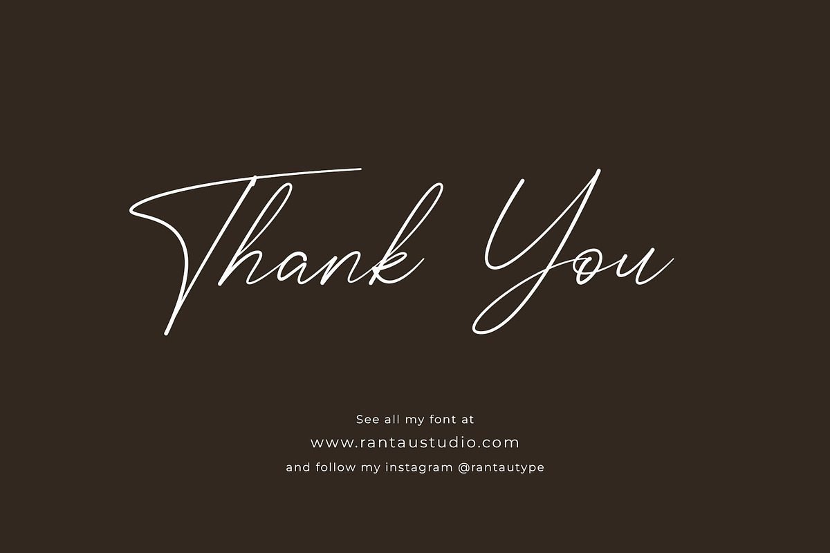 Clafita Miller - Signature Font, a Script Font by RantautypeStudio (Photo 9 of 9)