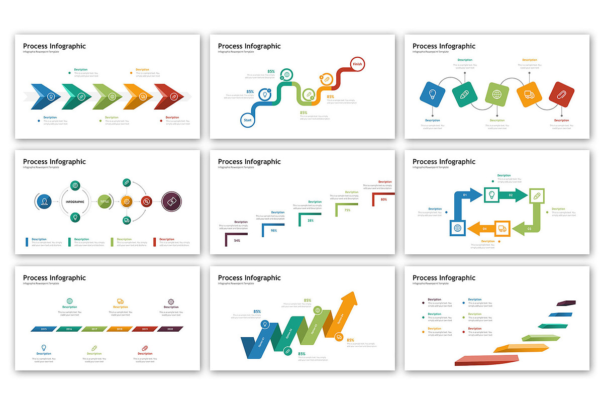 Process Presentation - Infographic, a Presentation Template by ...