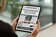 Vintage Newspaper Template, a Magazine Template by ZoloDesignHub (Thumbnail 4 of 8)