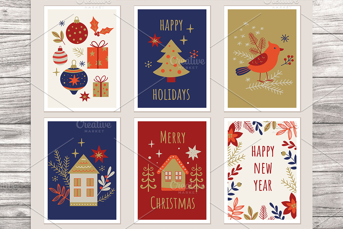 Christmas and New Year Design Kit, a Seasonal Illustration by Artspace (Photo 4 of 6)