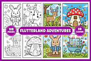 Flutter Land Adventures Book, an Illustration by Design Station (Thumbnail 1 of 4)