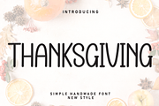 Thanksgiving | Script Font, a Script Font by Scratchones (Thumbnail 1 of 8)