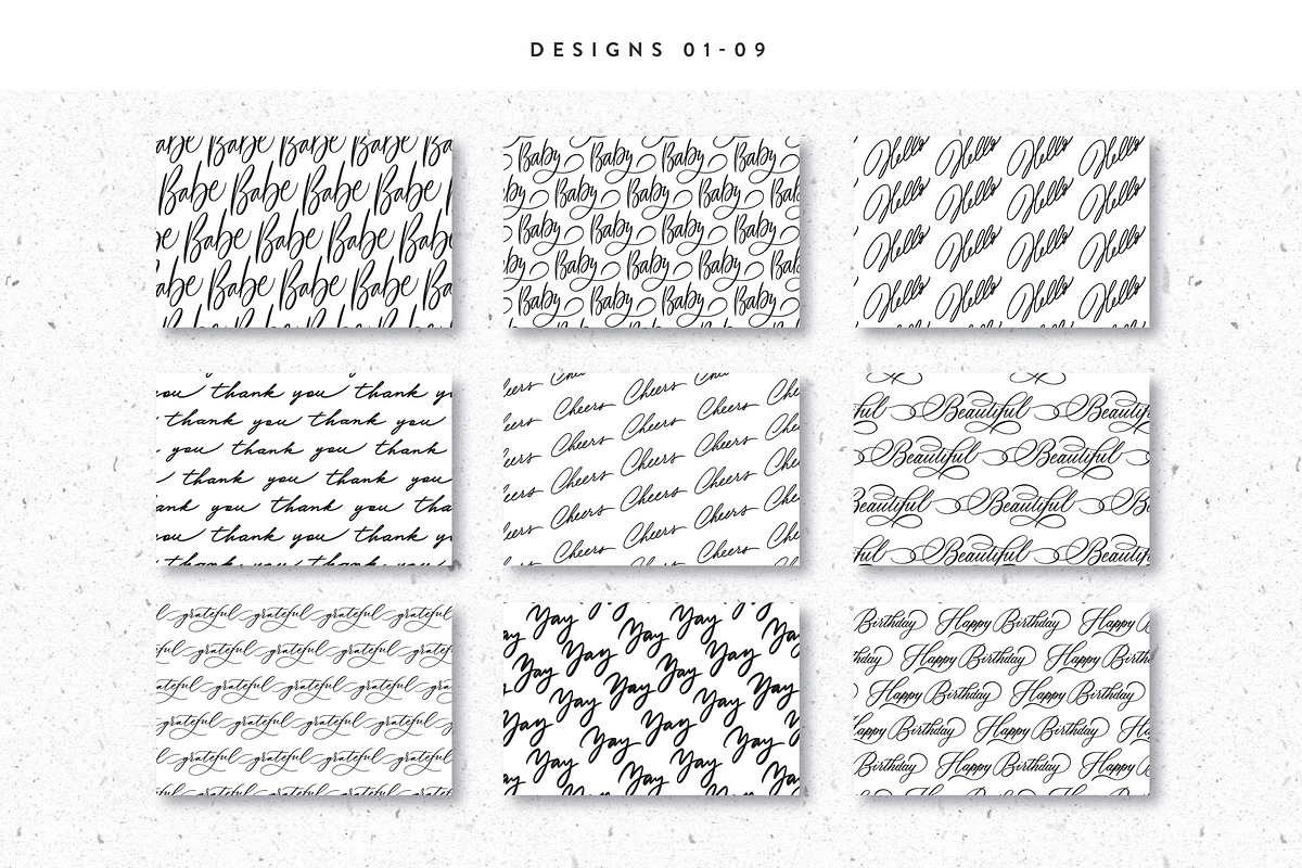 30 Lettering Patterns, a Pattern Graphic by Type and Graphics Studio (Photo 8 of 11)