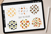 Thanksgiving Procreate Brushes, a Brush Add-On by Mari_Caliart (Thumbnail 9 of 13)