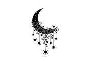 Moon Hanging Silhouette Bundle, an Illustration by Gaye Art (Thumbnail 27 of 31)