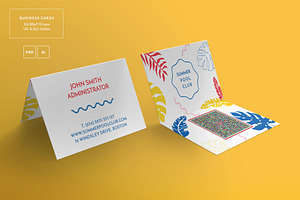 Business Cards Pool Party