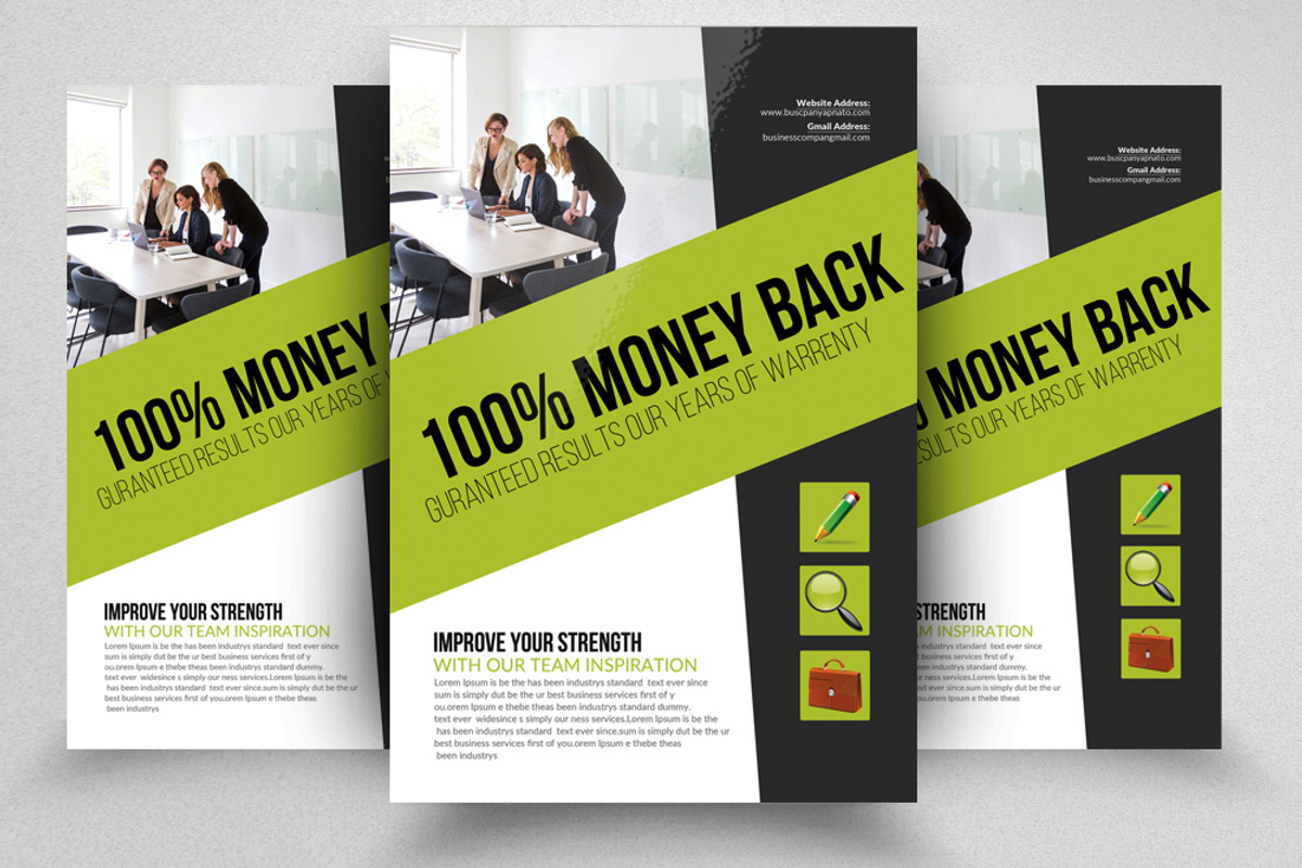 100 Business Flyers Mega Bundle, a Flyer Template by Design Up (Photo 92 of 100)