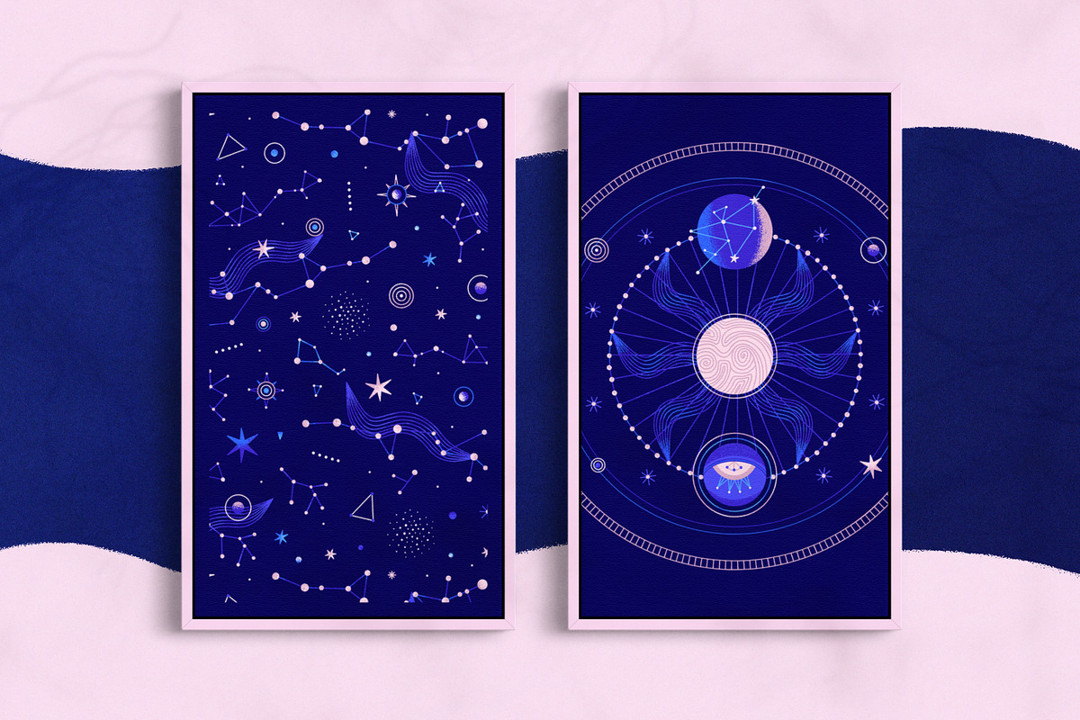 Callisto - Cosmic Clipart Collection, a Decorative Illustration by Leila Divine (Photo 2 of 11)
