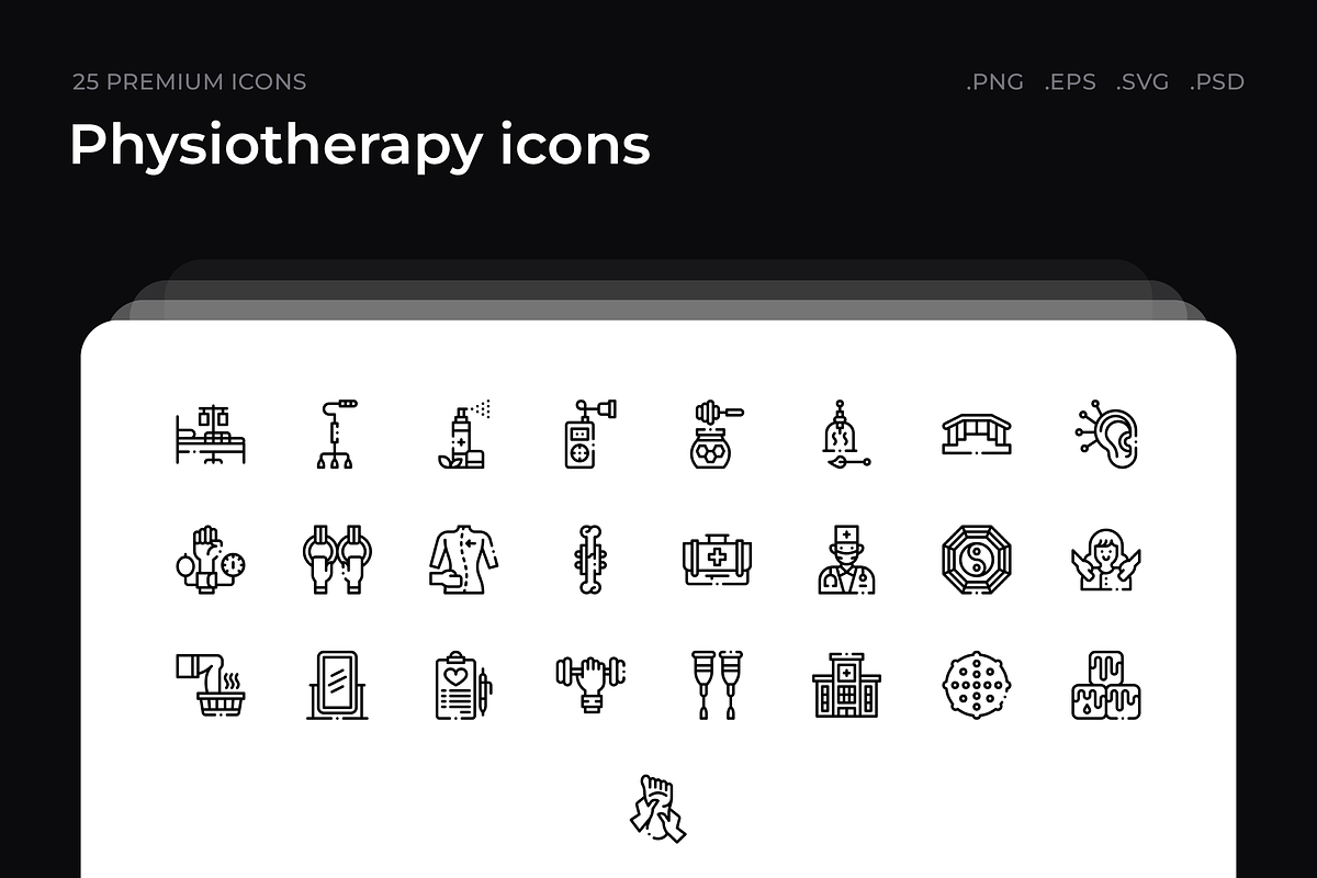 Physiotherapy icons, an Icon by Wencory (Photo 1 of 2)
