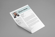 Modern Resume CV Template Letter, a Resume Template by PixelStudio (Thumbnail 6 of 7)