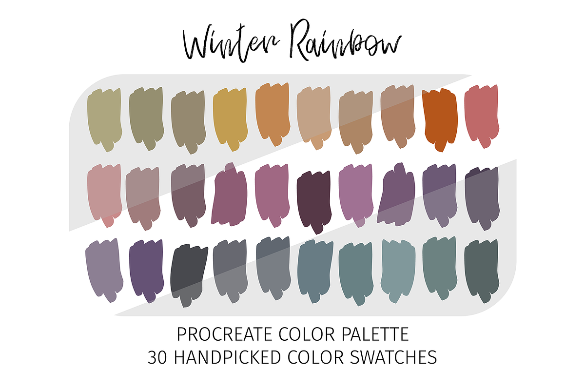 Procreate Winter Color Palettes, a Palette Add-On by STUDIO 17 (Photo 6 of 10)
