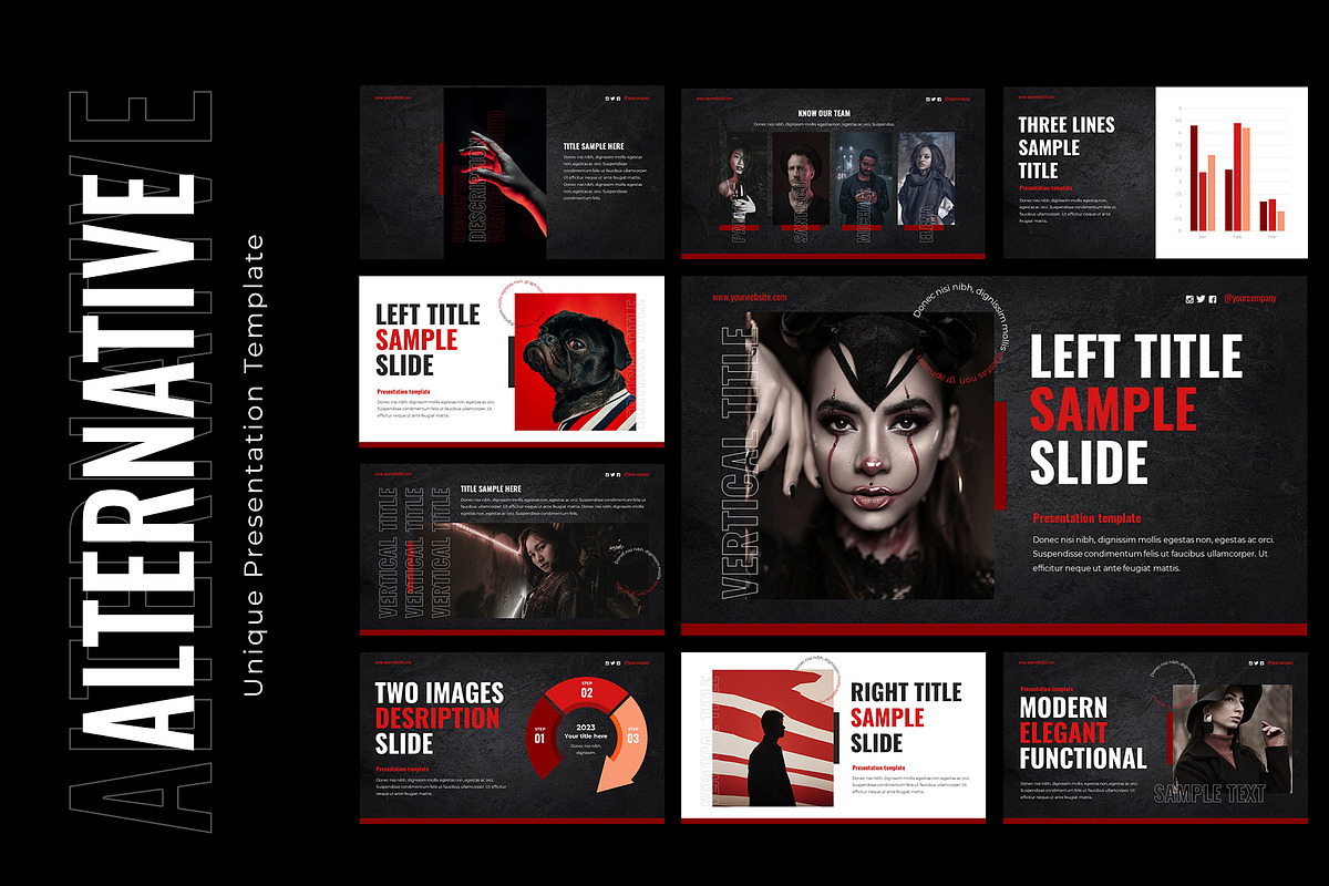Alternative Powerpoint Presentation, a Presentation Template by Zacomic Studios (Photo 1 of 9)