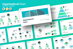 Organizational Chart - Google Slides, a Presentation Template by QR Design Studio